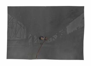 Anselm Kiefer - Ohne Titel (Stahlkonstruktion mit Pflanzenstengel) (Untitled (Steel Construction with Plant Stem))