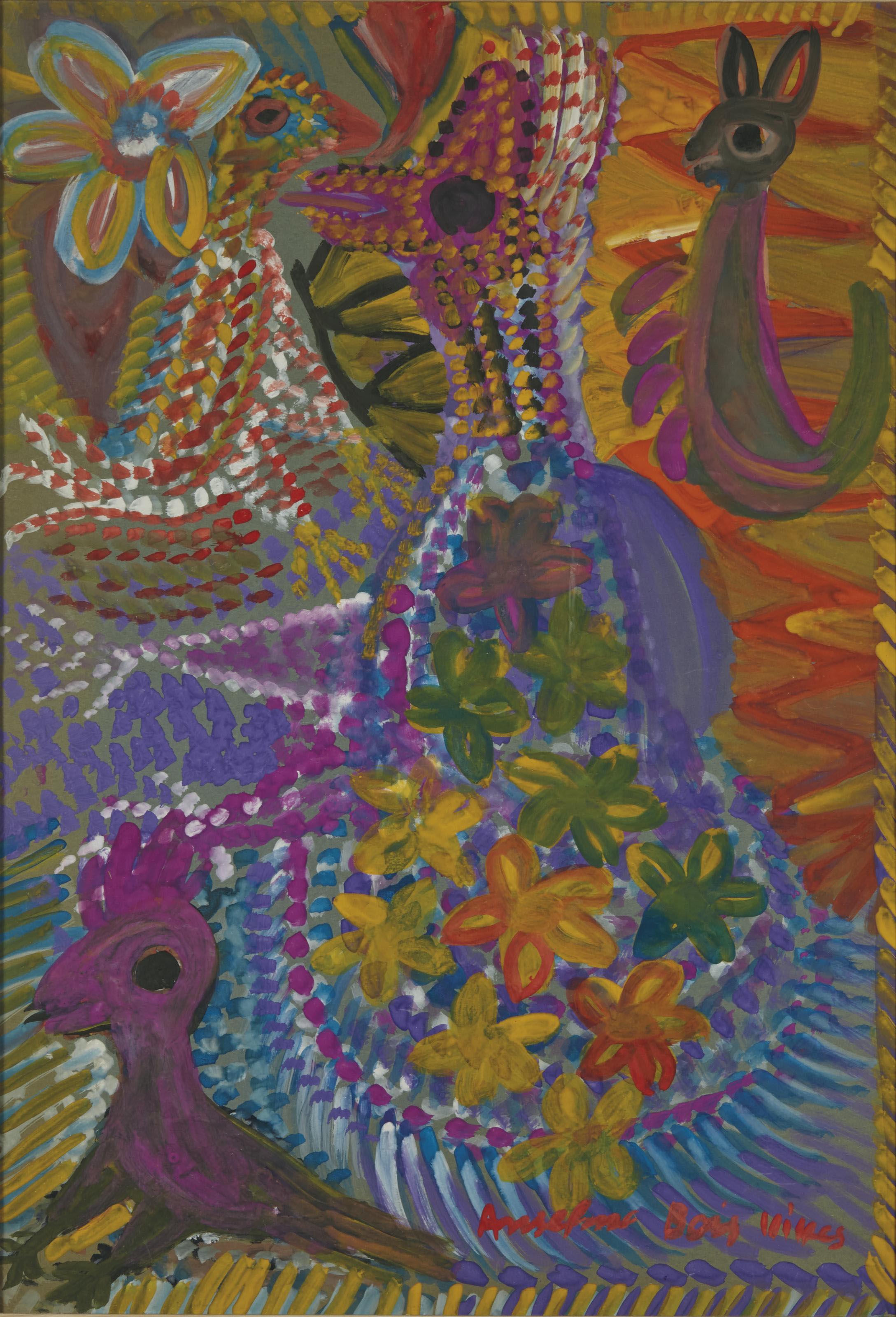 Anselme Boix-Vives - Fleurs de montagne et son faisan doré