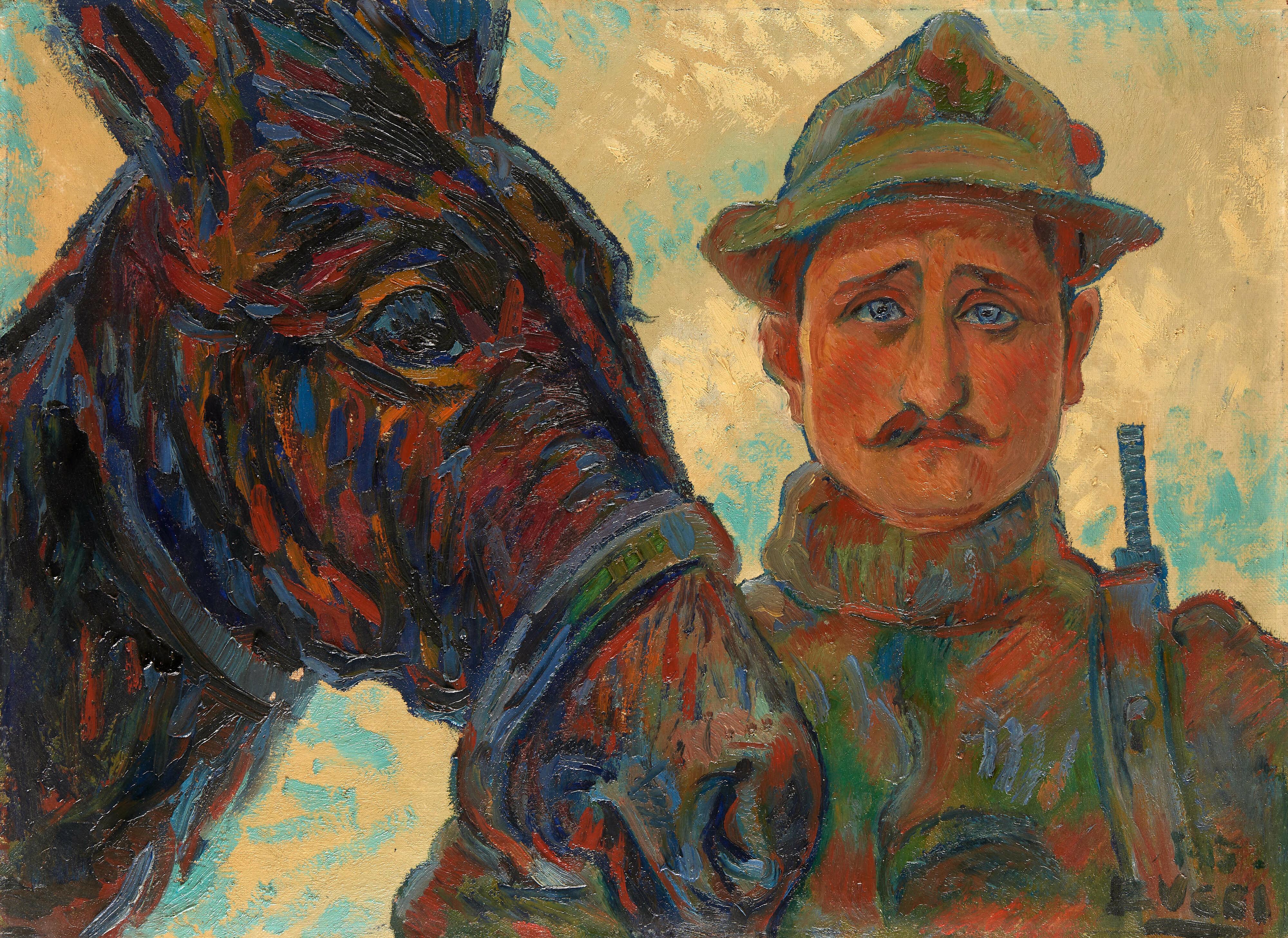 Anselmo Bucci - Due amici - Guerra 1915-1918