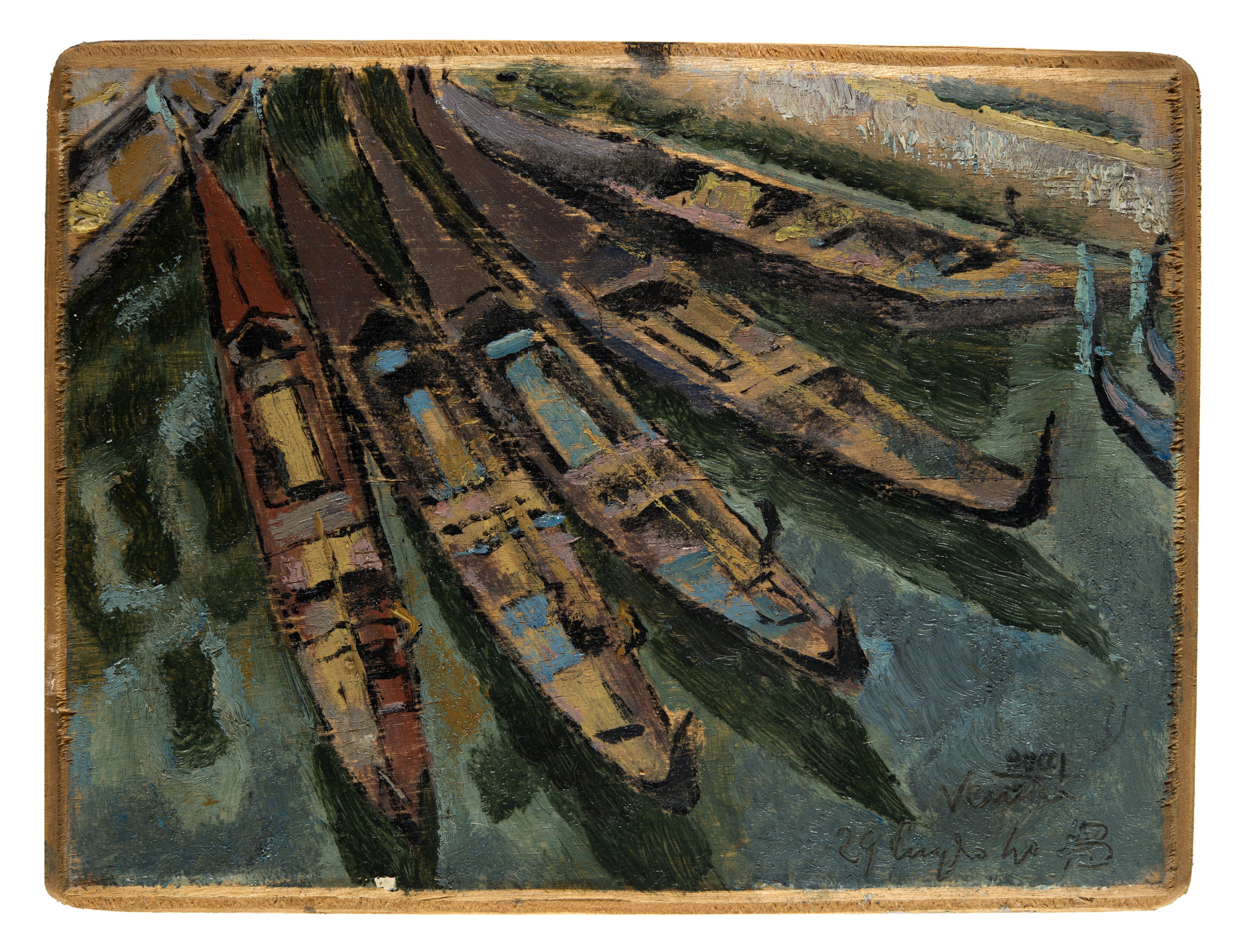 Anselmo Bucci - Gondole vuote