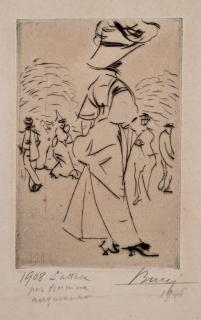 Anselmo Bucci - L\'attesa per Annina augurando (?)