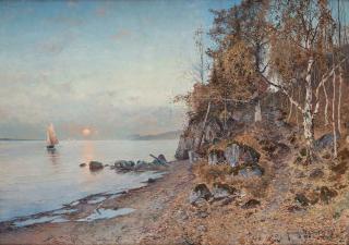 Anshelm Schultzberg - Coastal scene
