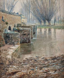 Anshelm Schultzberg - \'Landsvägsbron över Loing\'