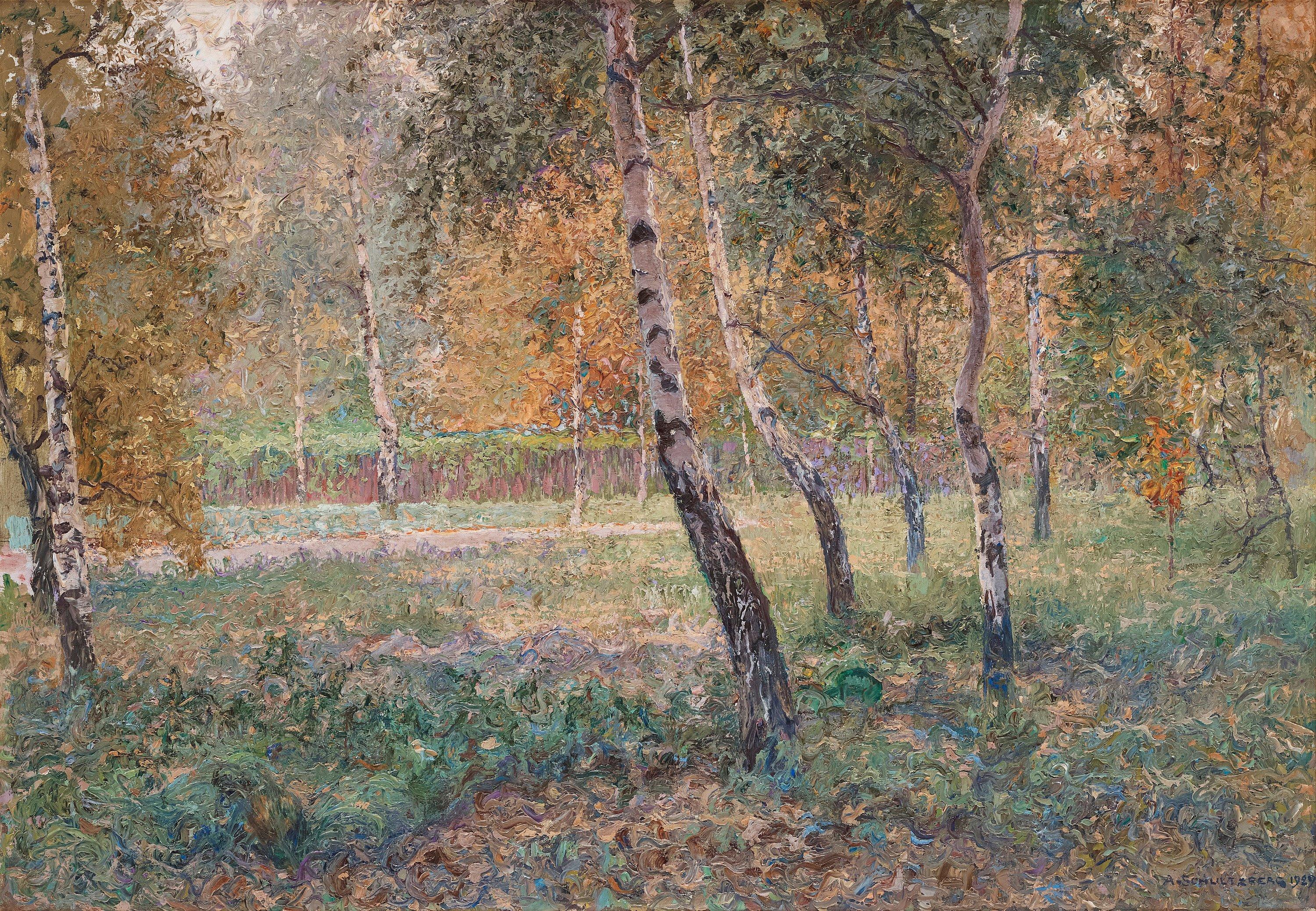 Anshelm Schultzberg - ”Motiv från Parkudden, Djurgården”