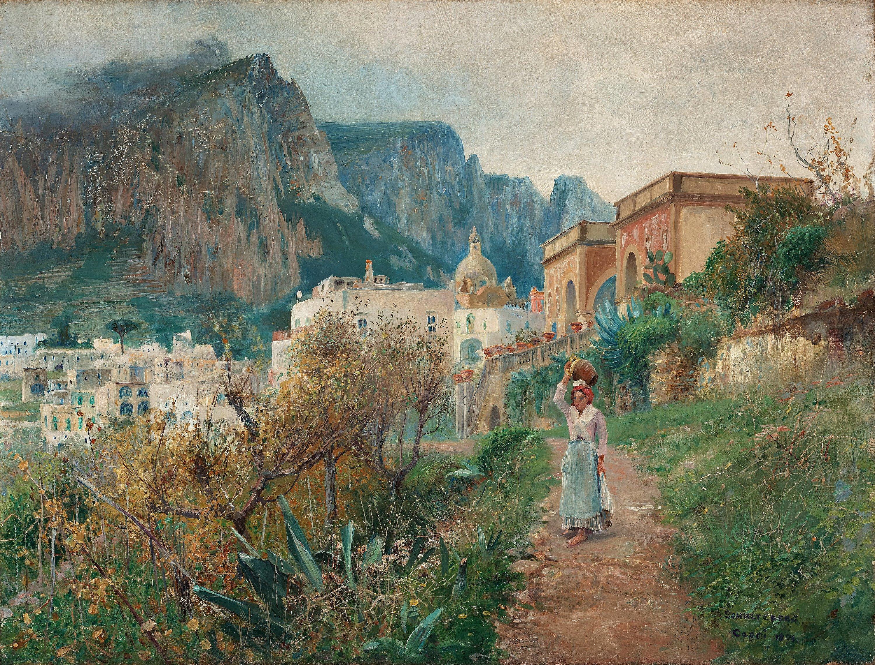 Anshelm Schultzberg - Scene from Capri