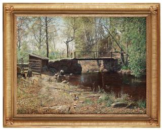 Anshelm Schultzberg - Spring landscape from Graversfors