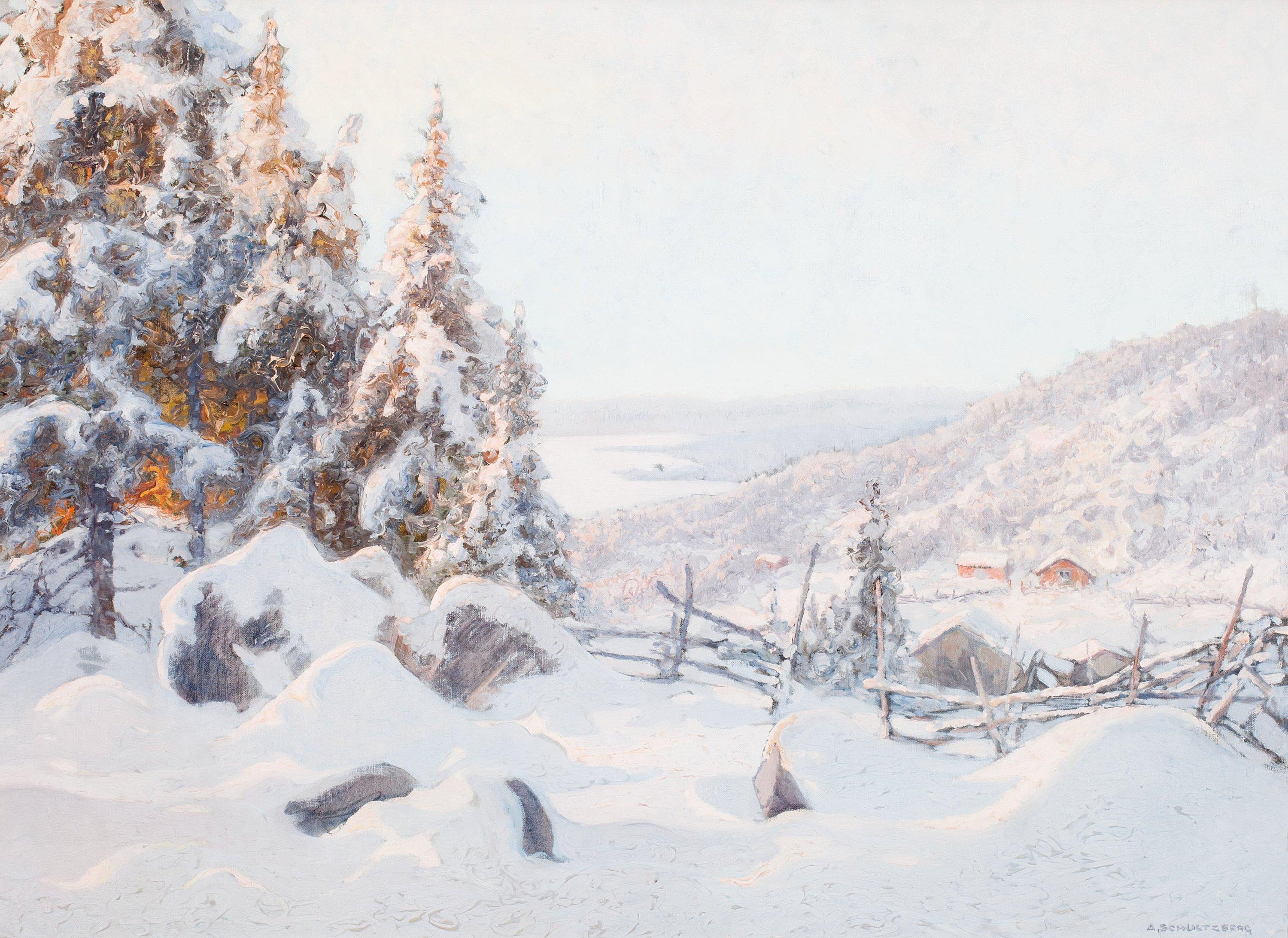 Anshelm Schultzberg - Winter Day In Dalarna.