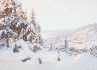 Anshelm Schultzberg - Winter Day In Dalarna.