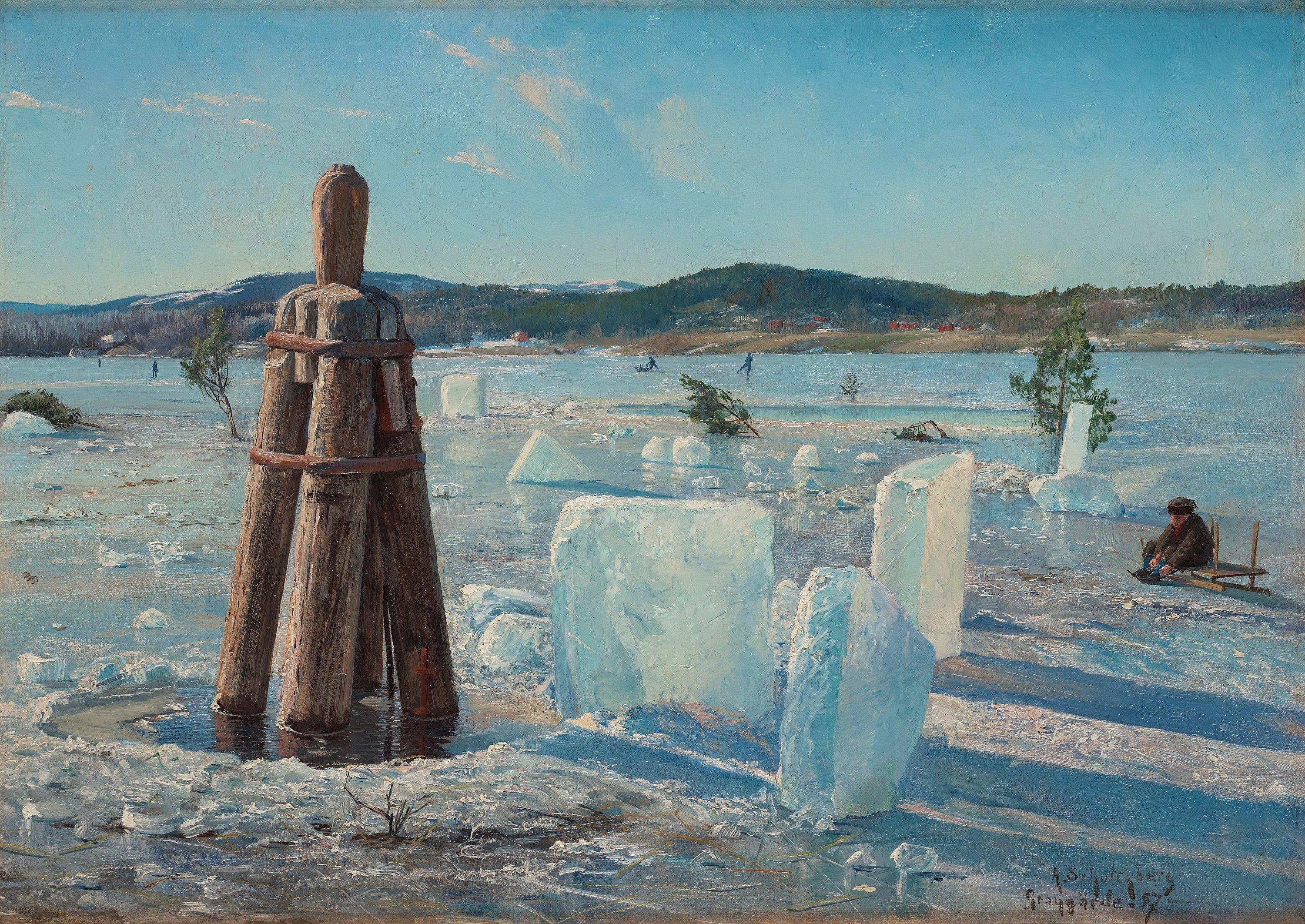 Anshelm Schultzberg - Winter day on the ice