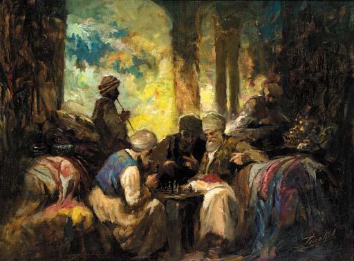 Antal Peczely - Discussing the next move