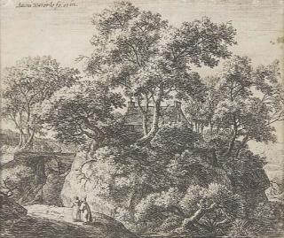 Anthoni Waterloo - Paysage animé avec une Chaumière