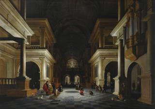 Anthonie de Lorme - The Interior Of A Renaissance-Style Church 