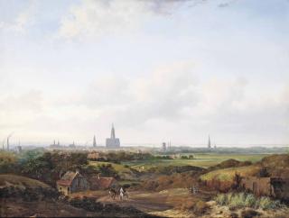 Anthonie Jacobus Van Wijngaerdt - A Panoramic View Of Haarlem