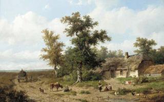 Anthonie Jacobus Van Wyngaerdt - Outside the farm