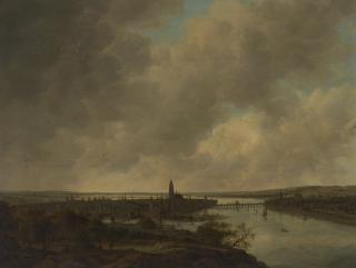Anthonie Jansz. van der Croos - A panoramic landscape, presumed to be Frankfurt