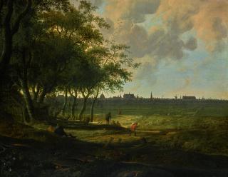 Anthonie Jansz. Van Der Croos - Landscape With View Of Leiden