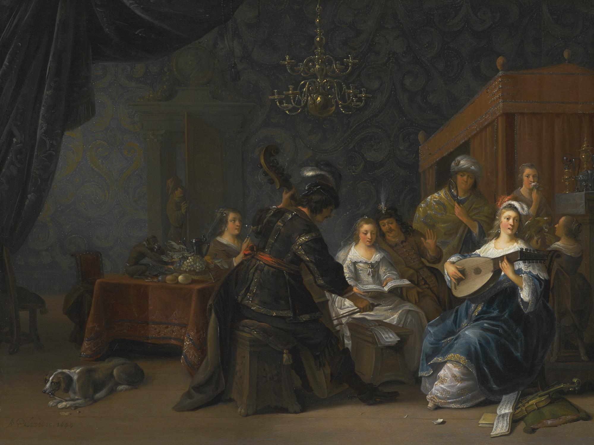 Anthonie Palamedesz. - A Musical Party With An Allegory Of The Five Senses