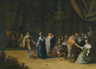 Anthonie Palamedesz. - An Elegant Company Making Merry In An Interior
