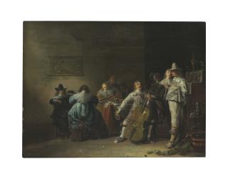 Anthonie Palamedesz. - An interior with elegant company making music