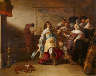 Anthonie Palamedesz - Fröhliche Gesellschaft vor einem Kamin