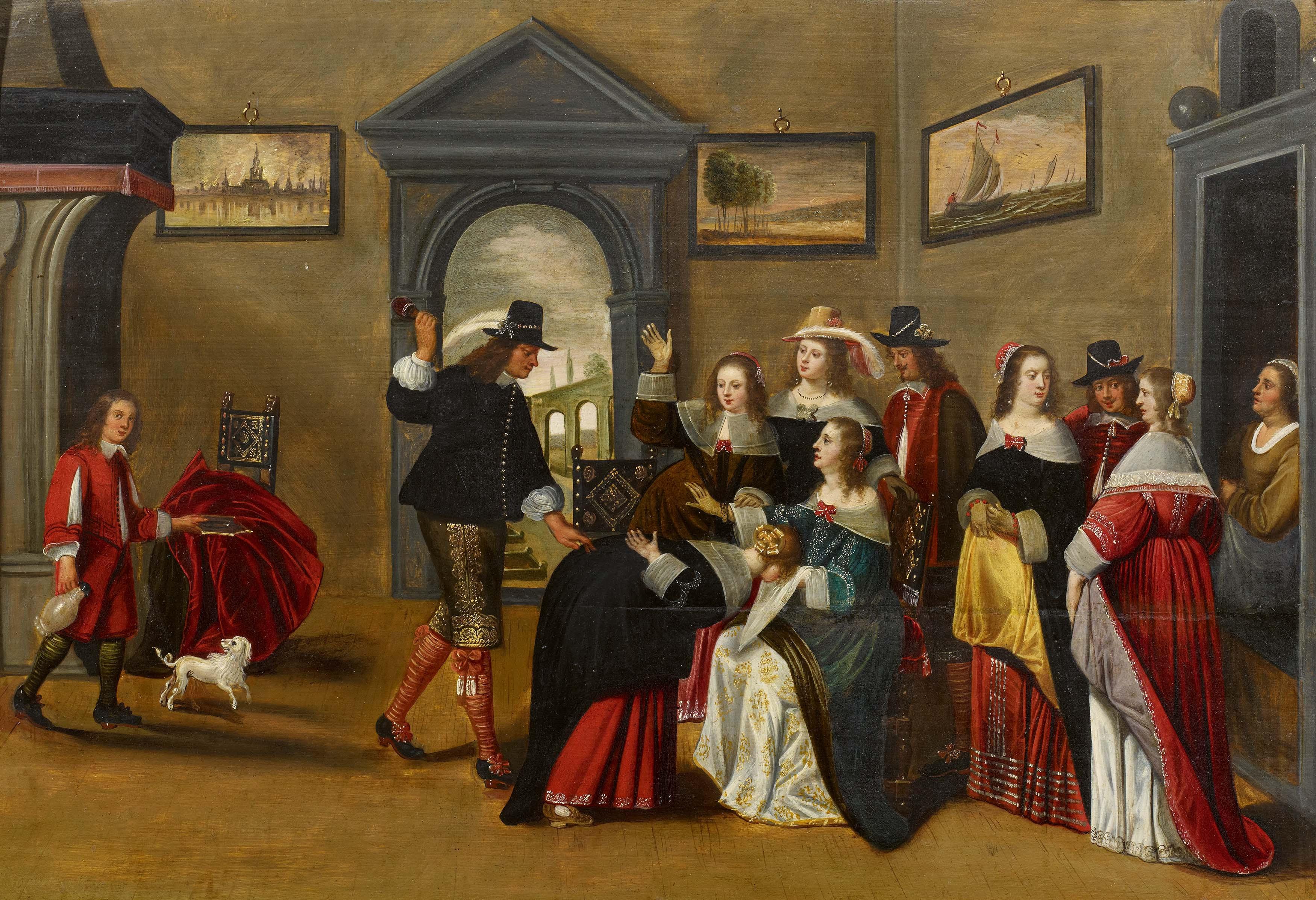 Anthonie Palamedesz - Vornehme Gesellschaft beim Spiel.