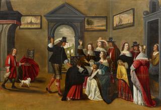 Anthonie Palamedesz - Vornehme Gesellschaft beim Spiel.