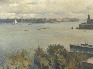 Anthonie Pieter Schotel - Amsterdam harbour