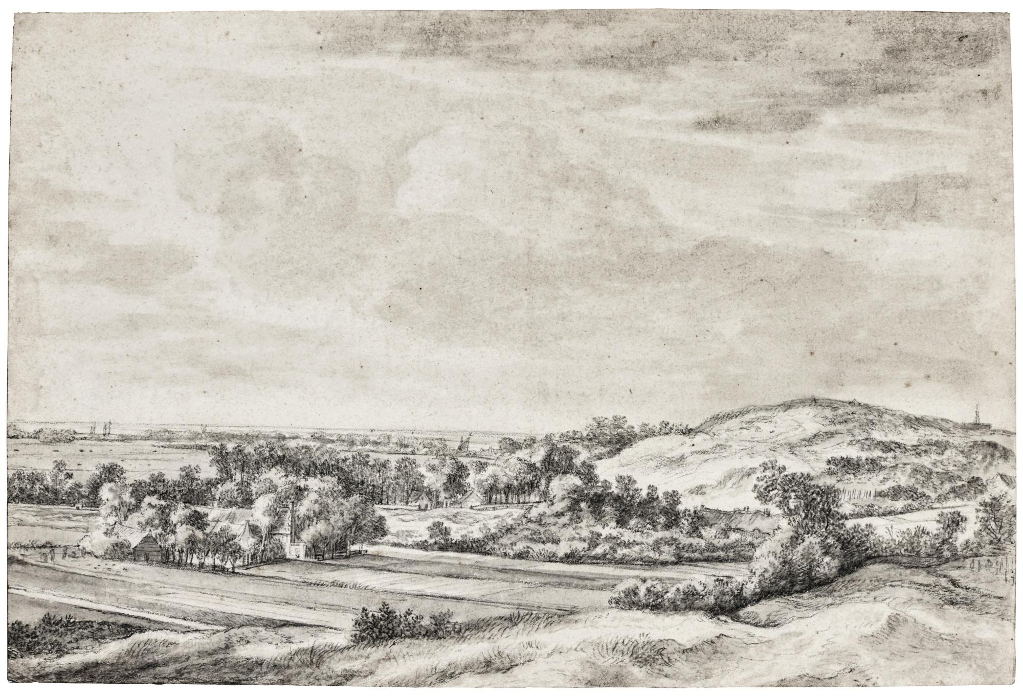 Anthonie Waterloo - Panoramic Landscape At Bloemendael, Near Haarlem