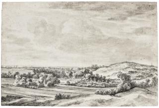 Anthonie Waterloo - Panoramic Landscape At Bloemendael, Near Haarlem