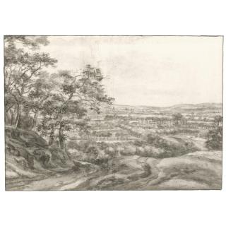 Anthonie Waterloo - Panoramic View Of A River Valley