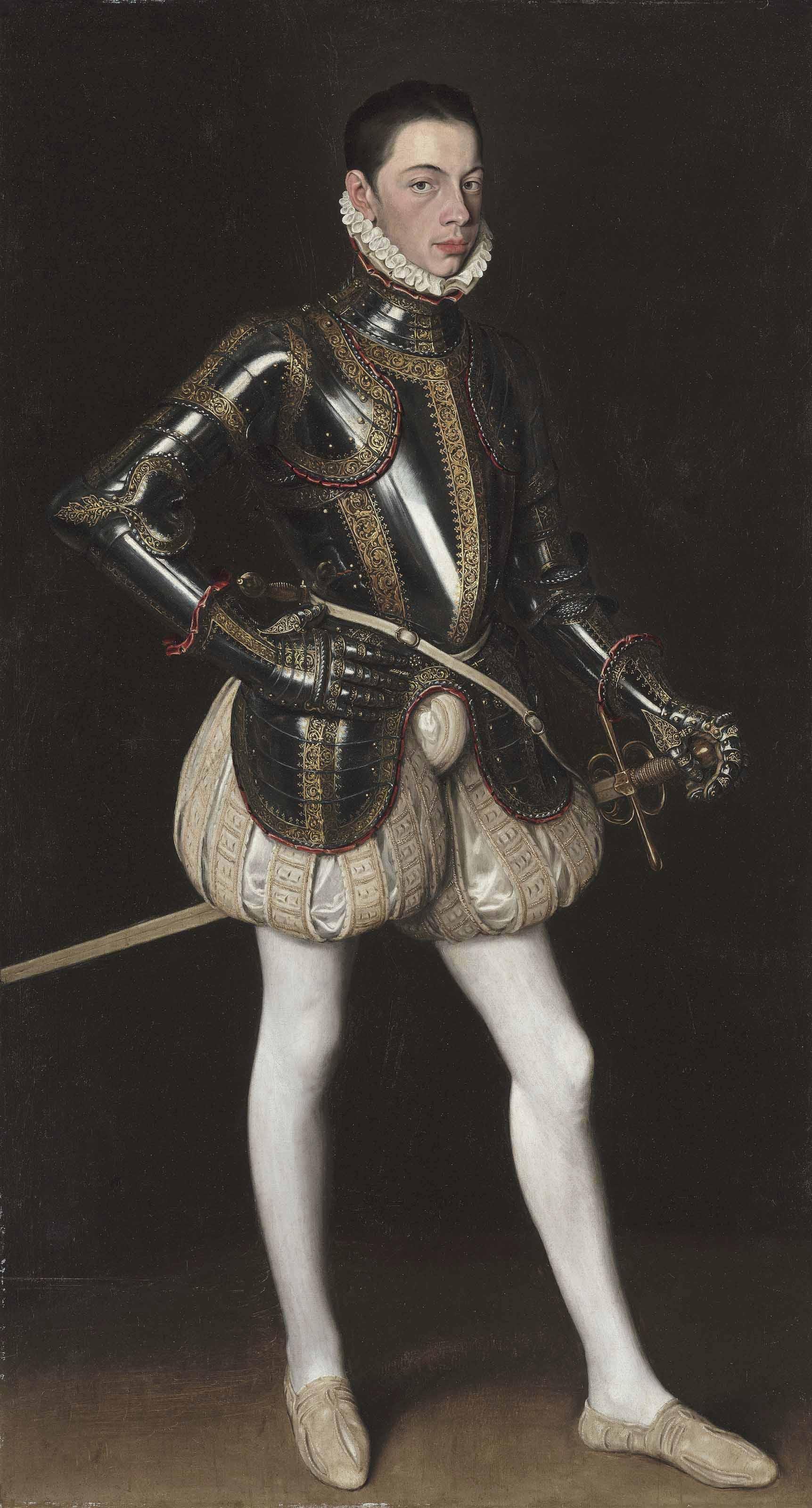 Anthonis Mor - Alessandro Farnese In Armor