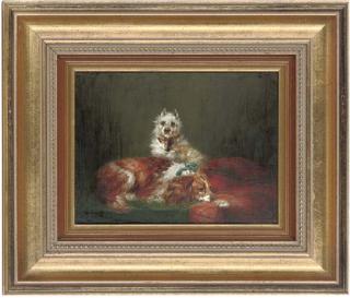 Anthony de Bree - A spaniel and a terrier; and Best of friends