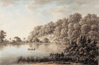 Anthony Devis - A View In Spring Park, Near Tetbury, Gloucestershire