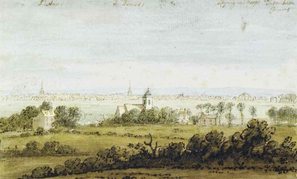 Anthony Devis - An extensive view of London (illustrated); and View at Devil\'s Glen, Co. Wicklow