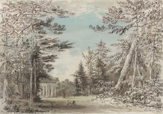 Anthony Devis - The Doric temple at Studley Royal, Yorkshire