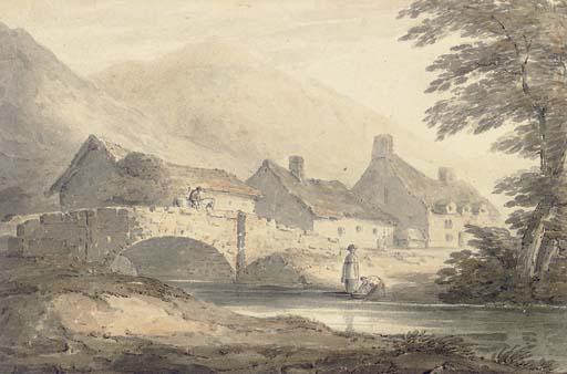 Anthony Devis - Washerwomen before a cottage