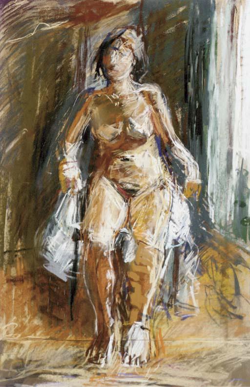 Anthony Eyton, R.A. - Seated nude