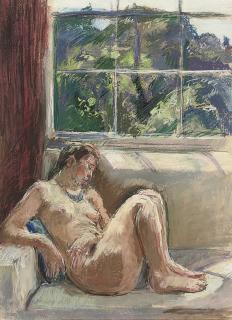 Anthony Eyton, R.A. - The blue necklace