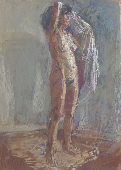 Anthony Eyton, R.A. - Woman with a towel
