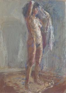 Anthony Eyton, R.A. - Woman with a towel