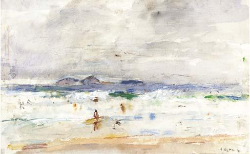 Anthony Eyton - On the Beach