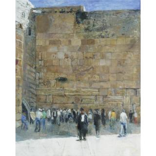 Anthony Eyton - The Western Wall, Jerusalem