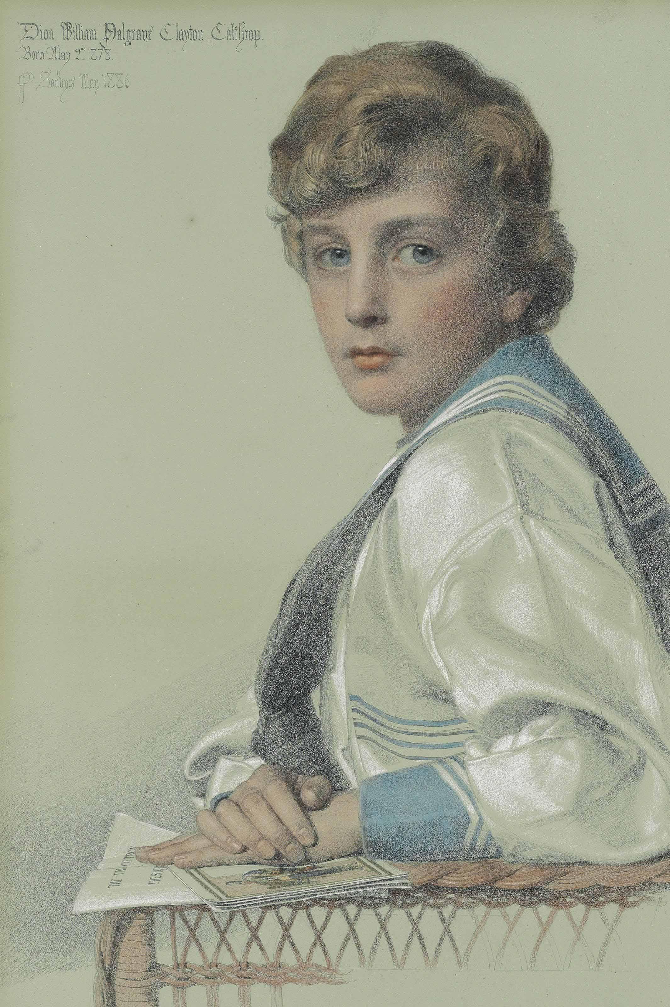 Anthony Frederick Augustus Sandys, A.R.A. - Dion William Palgrave Clayton Calthrop, aged eight