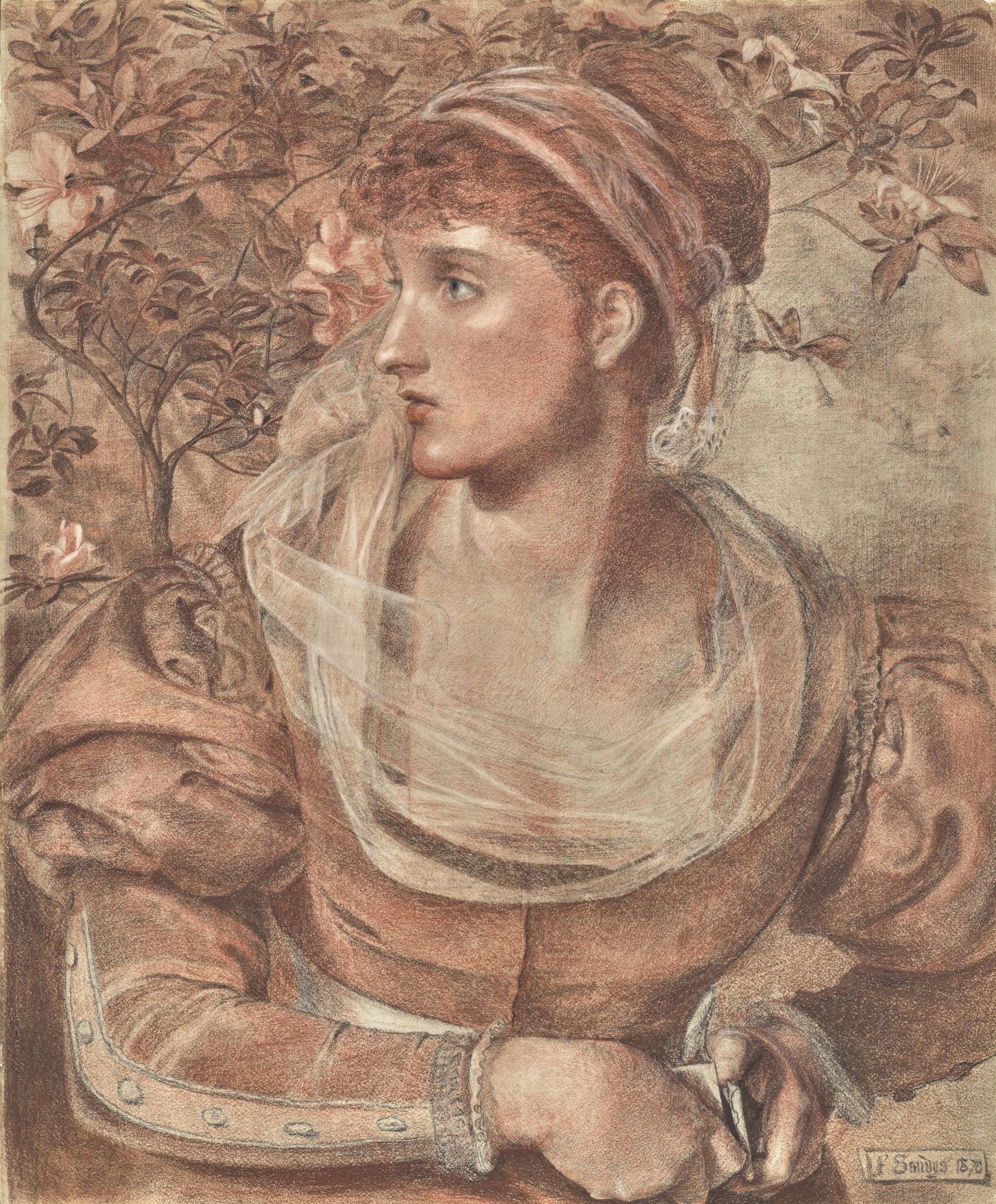 Anthony Frederick Augustus Sandys - A Lady In Shakespearean Costume