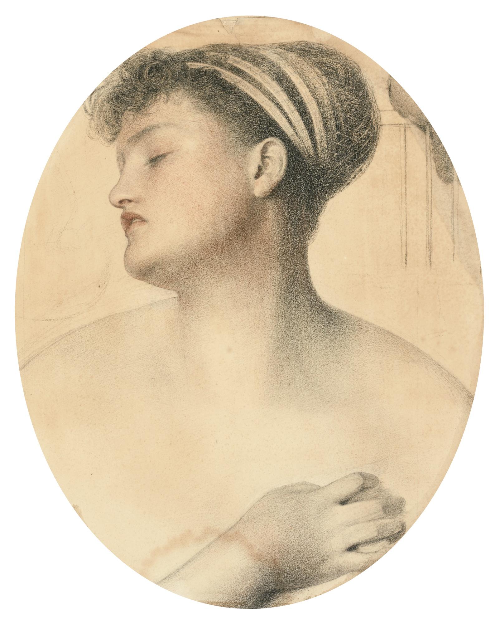 Anthony Frederick Augustus Sandys - Portrait Of Mary Emma Jones, Study For Lucrezia Borgia