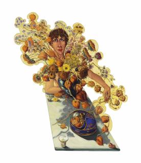 Anthony Green, R.A. - Mary Arranging Flowers