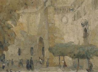 Anthony Gross, R.A. - Cathedral Mazzara Del Vallo