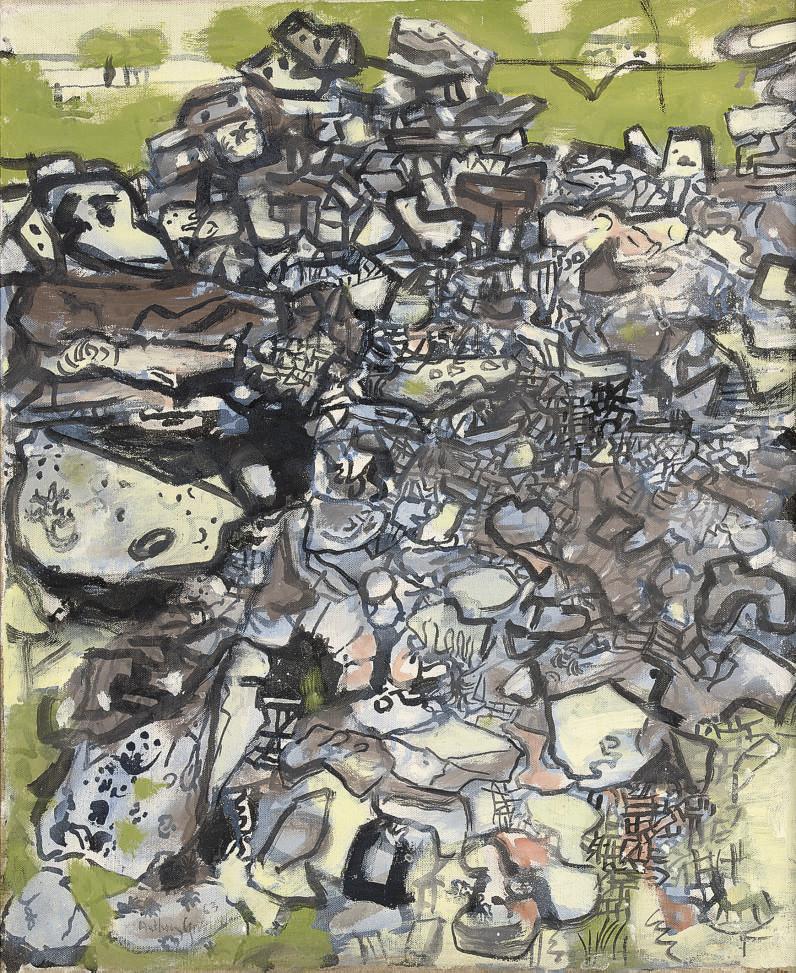 Anthony Gross, R.A. - Rocky Landscape