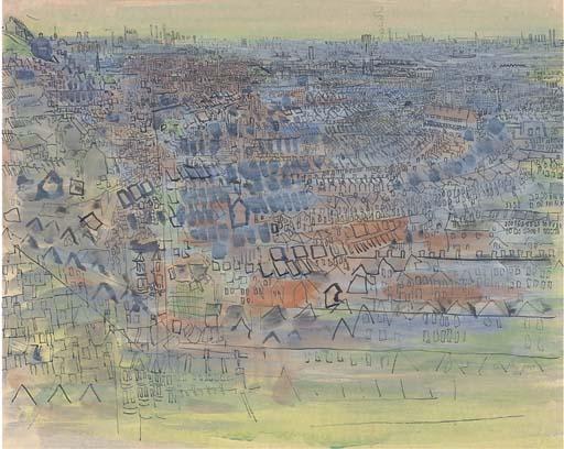 Anthony Gross, R.A. - Woolwich City; and two etchings