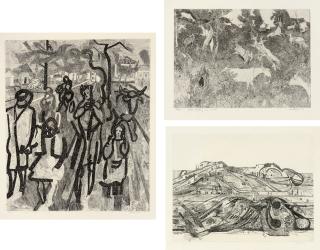Anthony Gross - A large collection of etchings, circa 1955 to 1976, on wove and laid paper, each signed and titled in pencil, each with full margins, in varying conditions, most in excellent overall condition